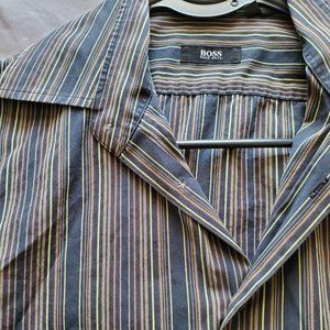 Hugo Boss Striped Button Front Shirt 34/35
